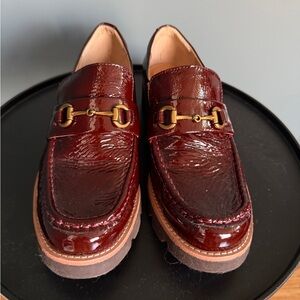 Women’s Sofft Prewitt Burgundy Patent Leather Bit Loafers